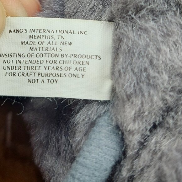 Vintage Wang's Grey Mouse Plush 5.5 Inch Stuffed Animal Toy - Picture 5 of 5